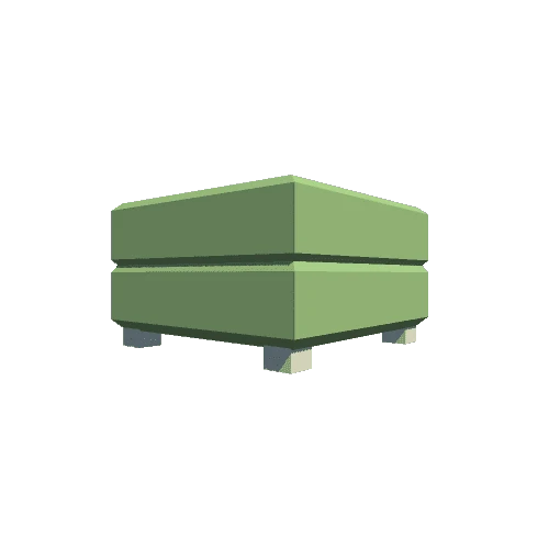 Footstool 01 Green